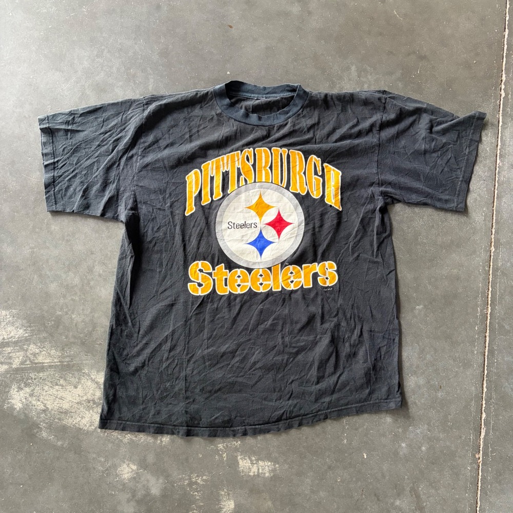 Vintage 1998 Jerome Bettis Pittsburgh Steelers NFL Players T-Shirt Black Mens